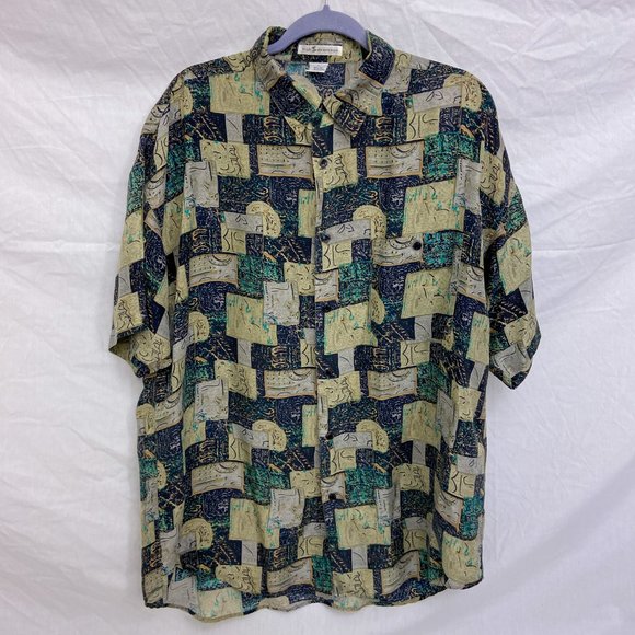 🍃 High Advantage silk button up 🍃 - Picture 6 of 11